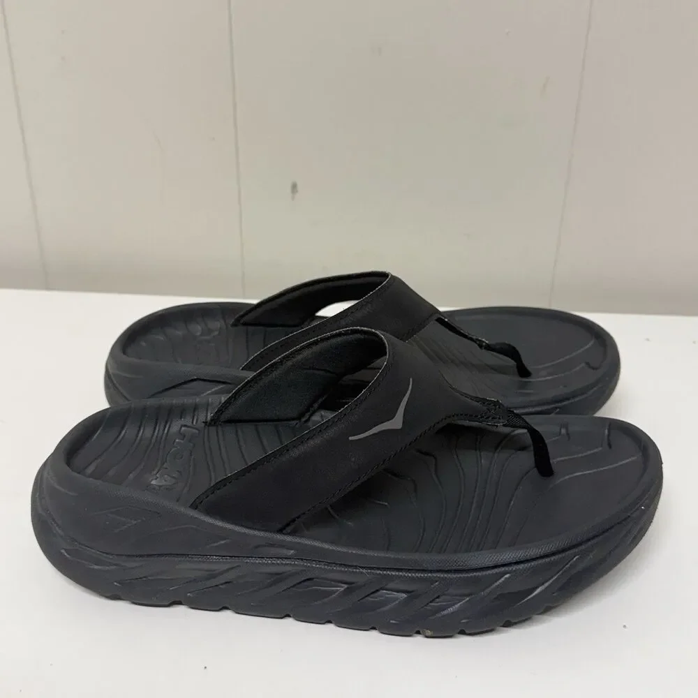 Hoka One One Ora Recovery Thong Sandals Comfort Flip Flop Men 8 Women 10 EUC